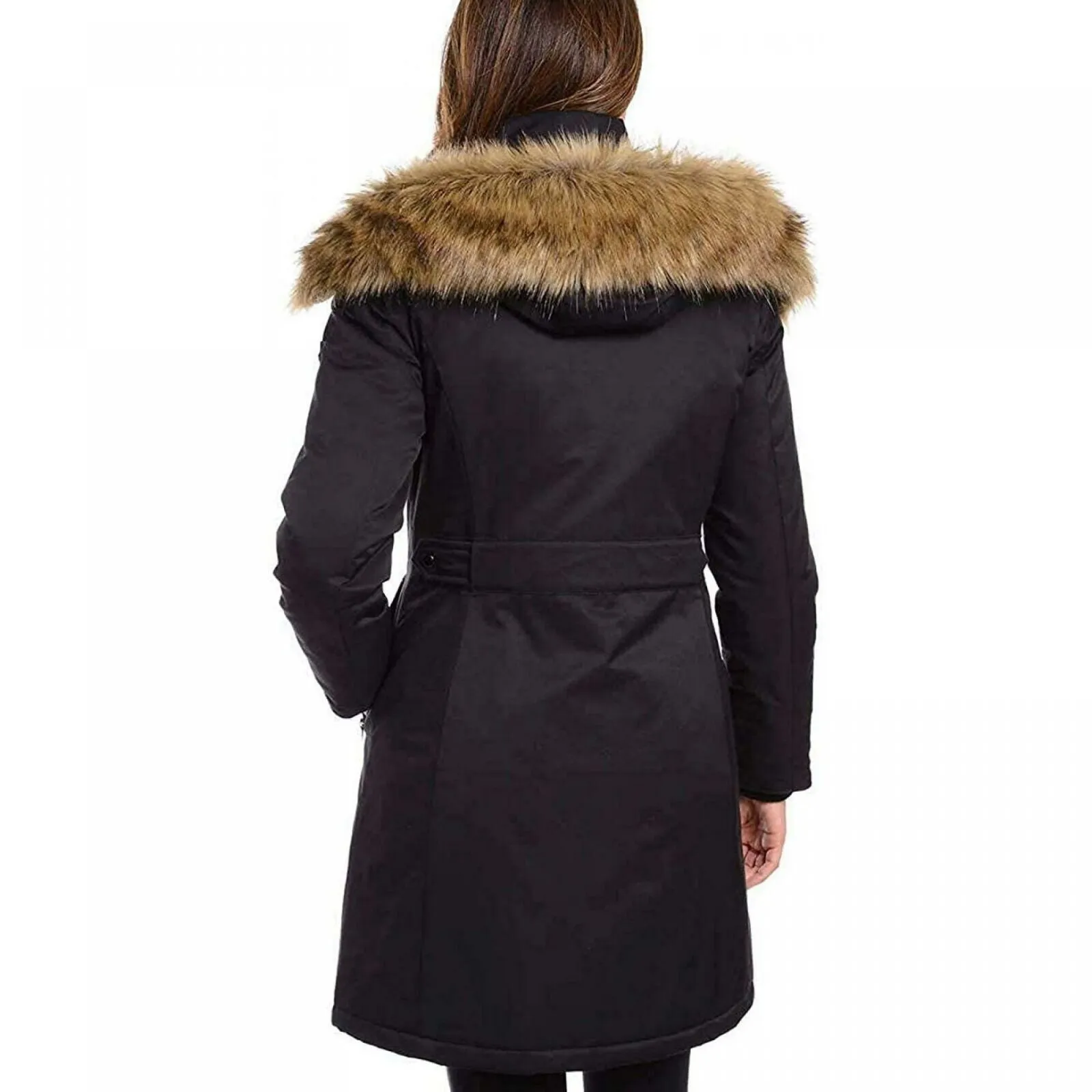 1 Madison Women's Expedition Parka With Faux Fur Tim Hood