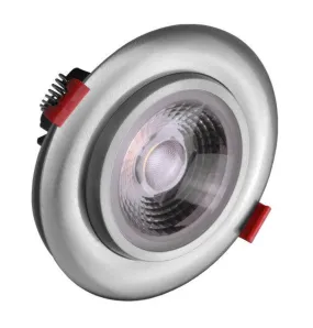 4-inch LED Gimbal Recessed Downlight in Nickel, 3000K