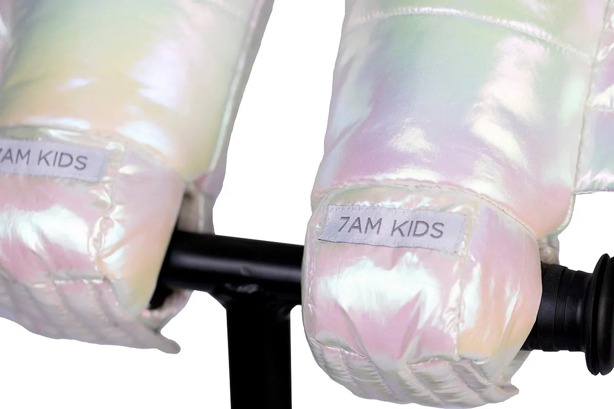 7 A.M. Enfant KIDS Warmmuffs - Wings - Iridescent (2T-4T)