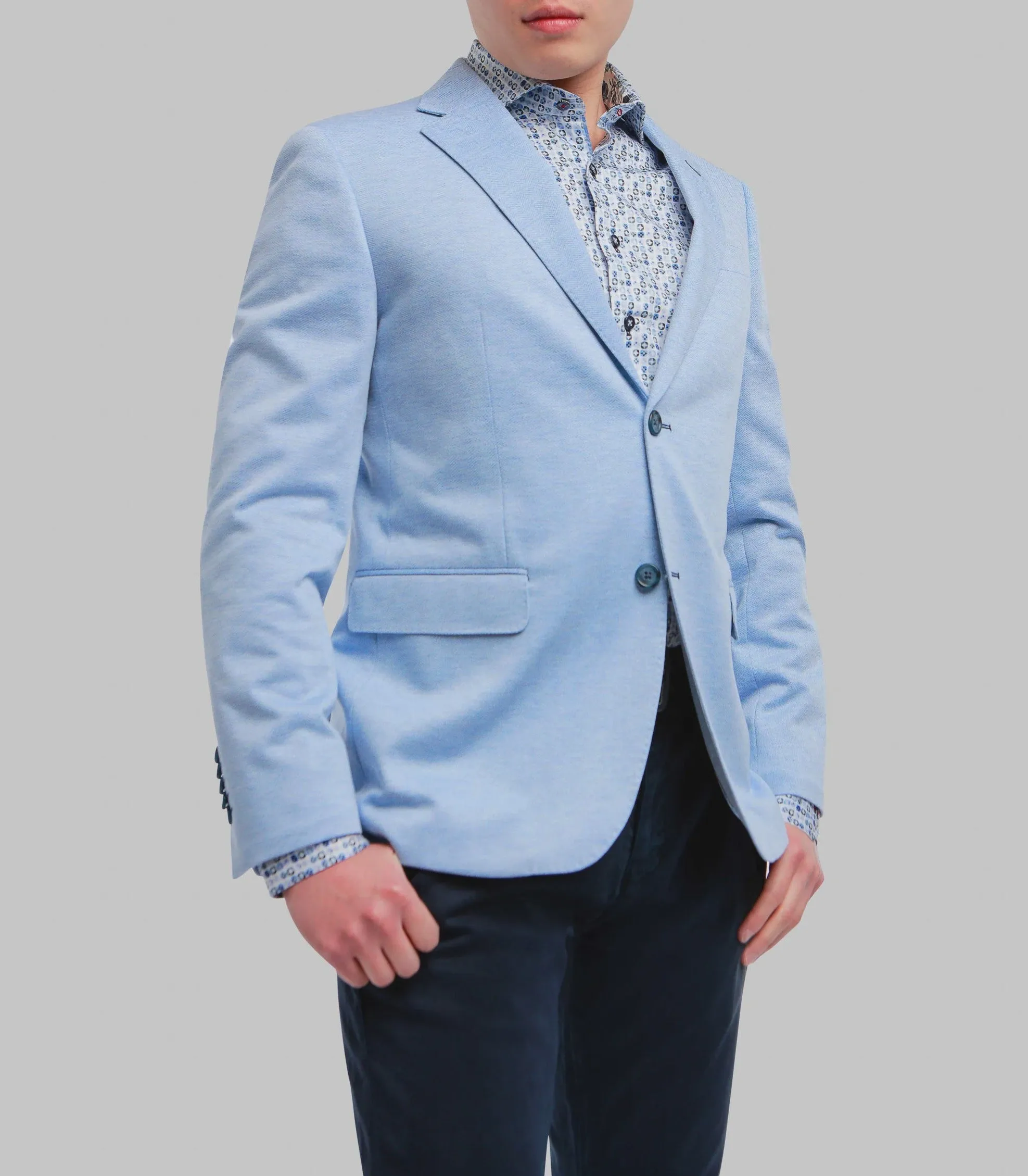 7 Downie Street Sydney Men's Light Blue Sports Coat Blazer