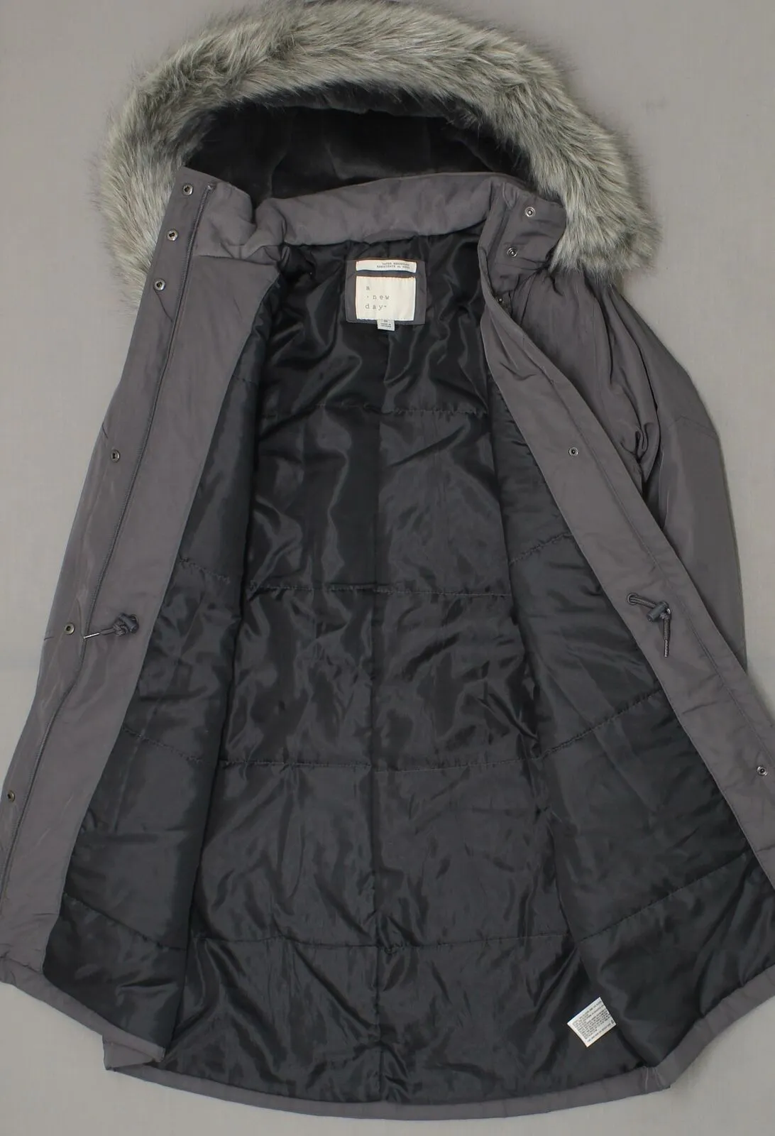 A New Day Women's Insulated Arctic Parka with Removable Fur Trim Hood