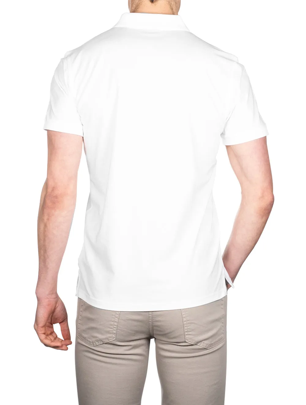 Archive Shield Short Sleeve Pique White