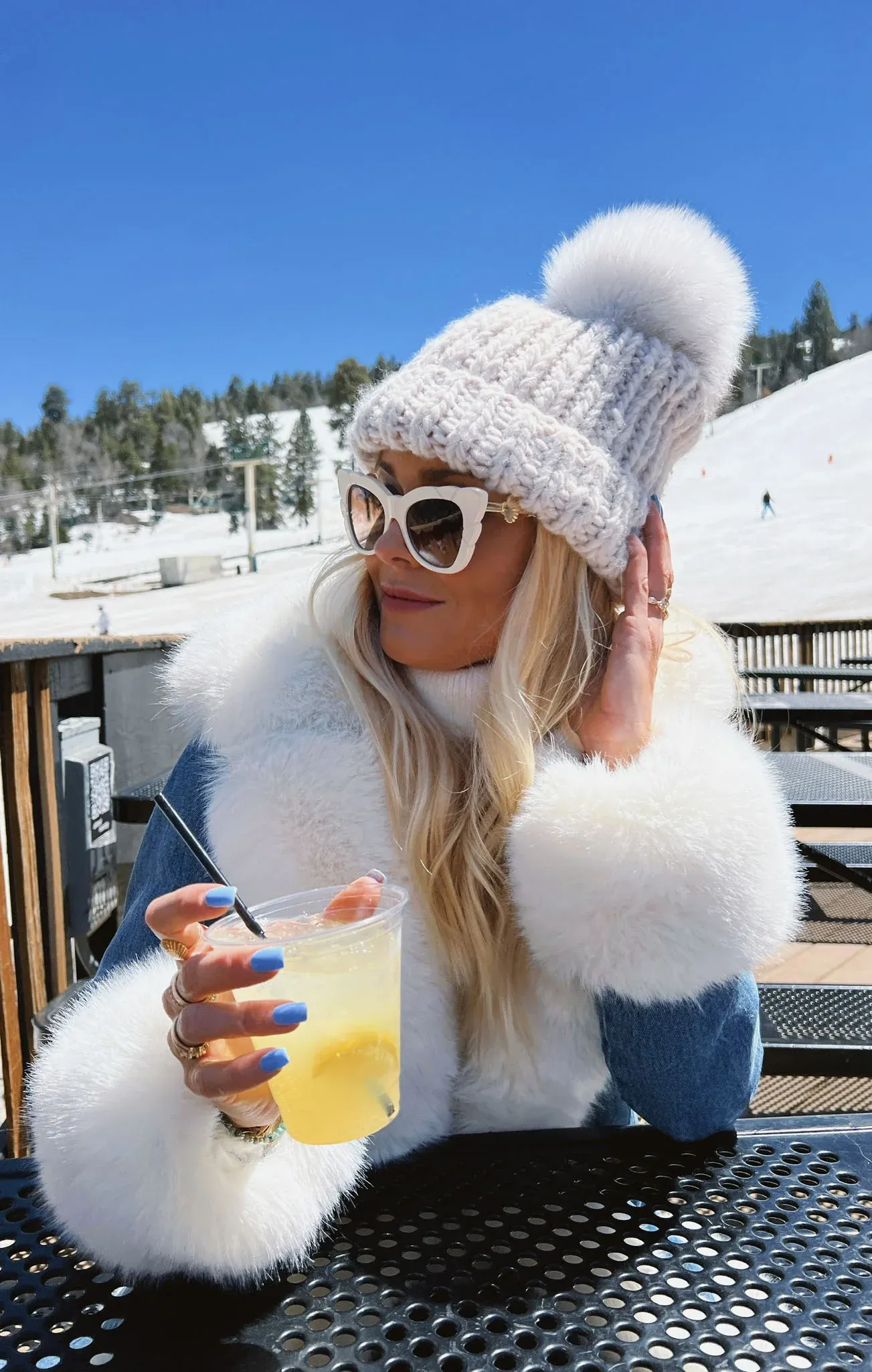 AS SEEN ON LILYAN COLE!! The Hudson Denim & Fur Coat by Show Me Your Mumu