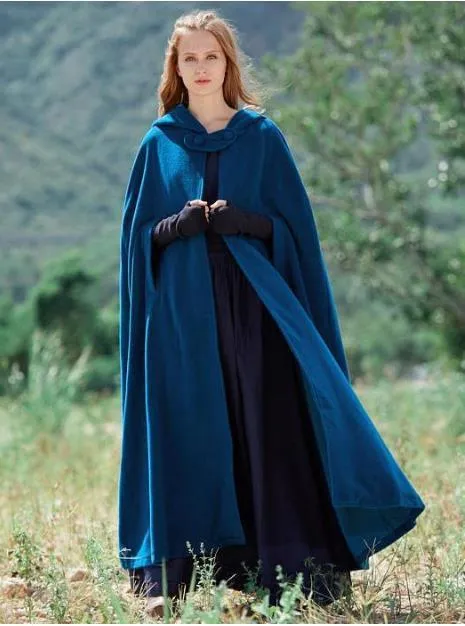 Autumn And Winter Women's 5-color Lengthened Cloak Ultra-long Shawl Coat Plus Size Coat