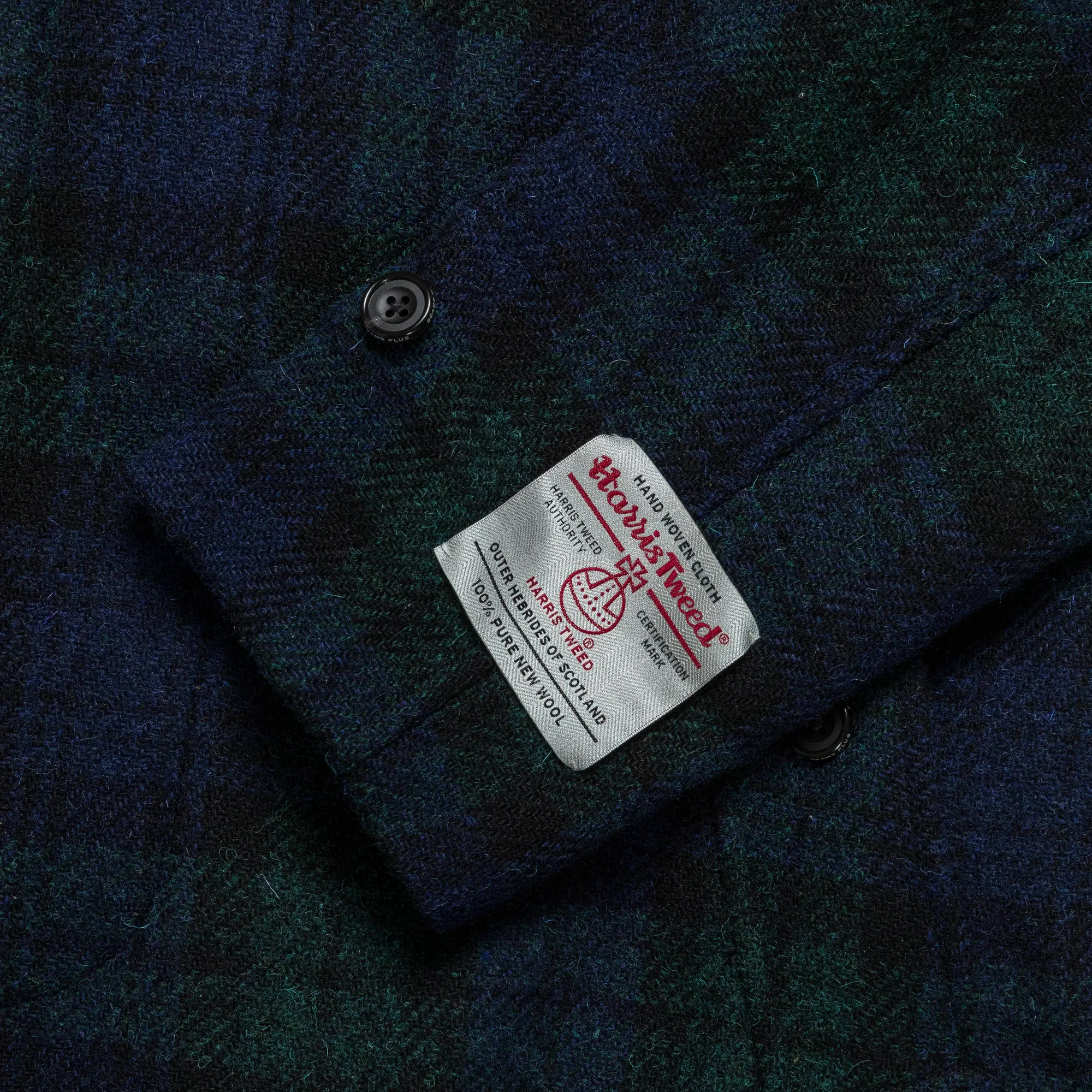 Bal Collar Coat Harris Tweed - Blackwatch