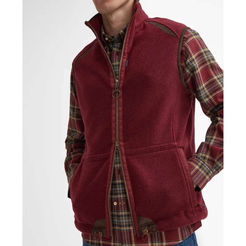 Barbour Langdale Mens Fleece Gilet - Port