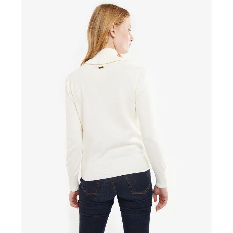 Barbour Scarlet Ladies Roll Neck - Cream