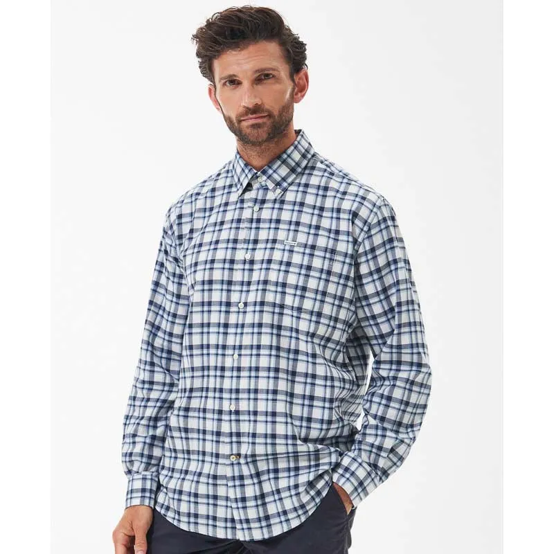 Barbour Turville Mens Regular Fit Shirt - Blue