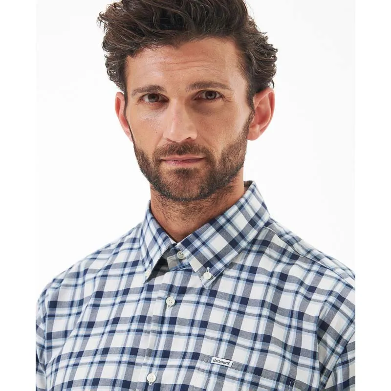 Barbour Turville Mens Regular Fit Shirt - Blue