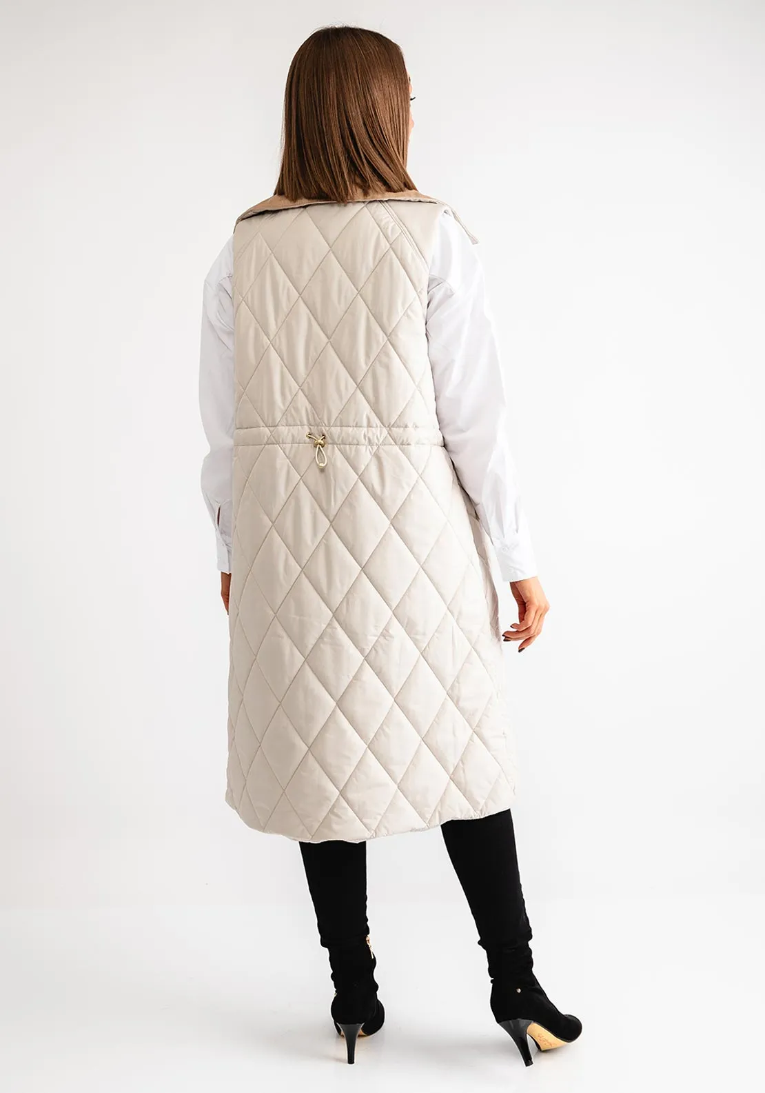 Barbour Womens Cookston Quilted Gilet, Cream