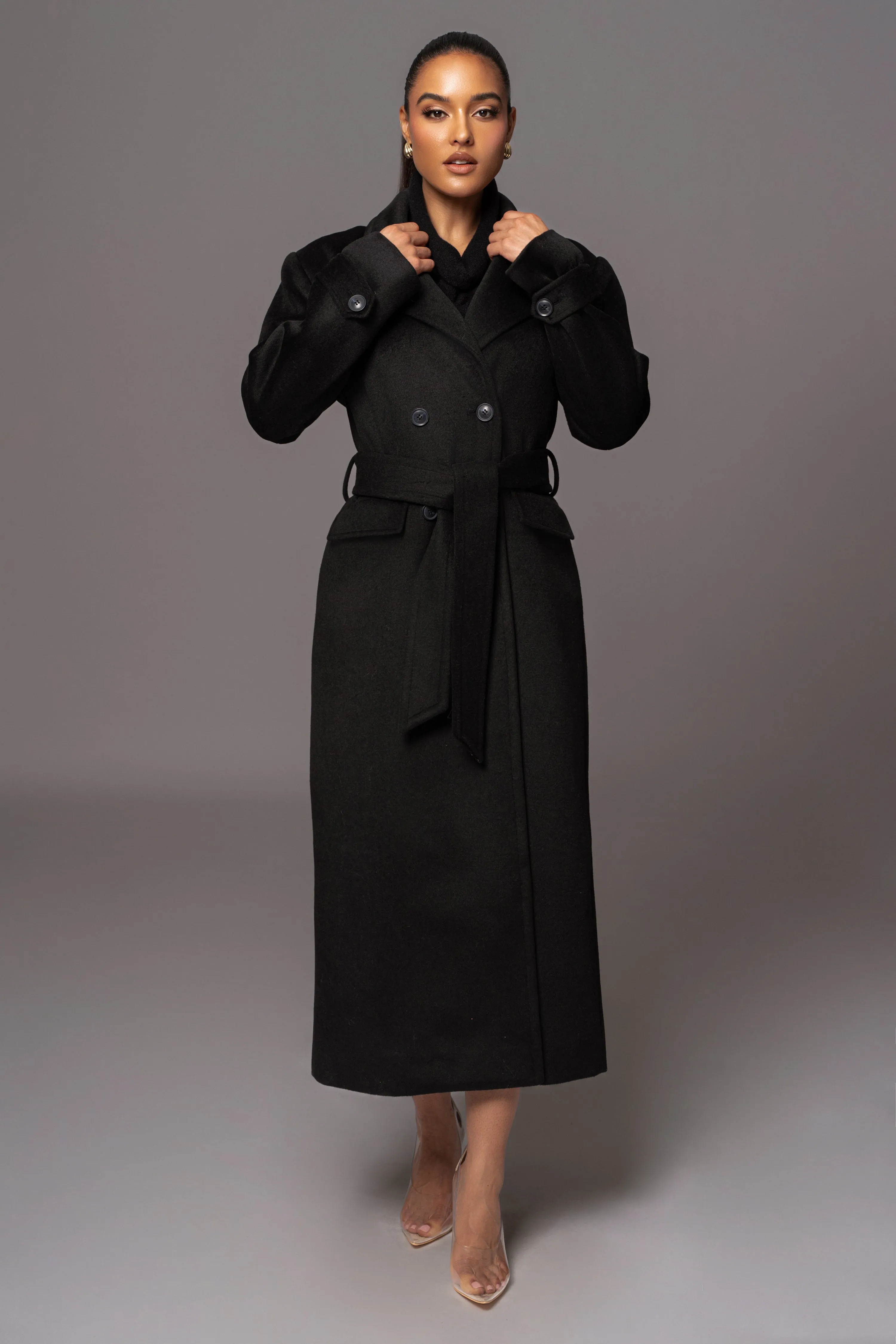 Black Rain Or Shine Longline Coat