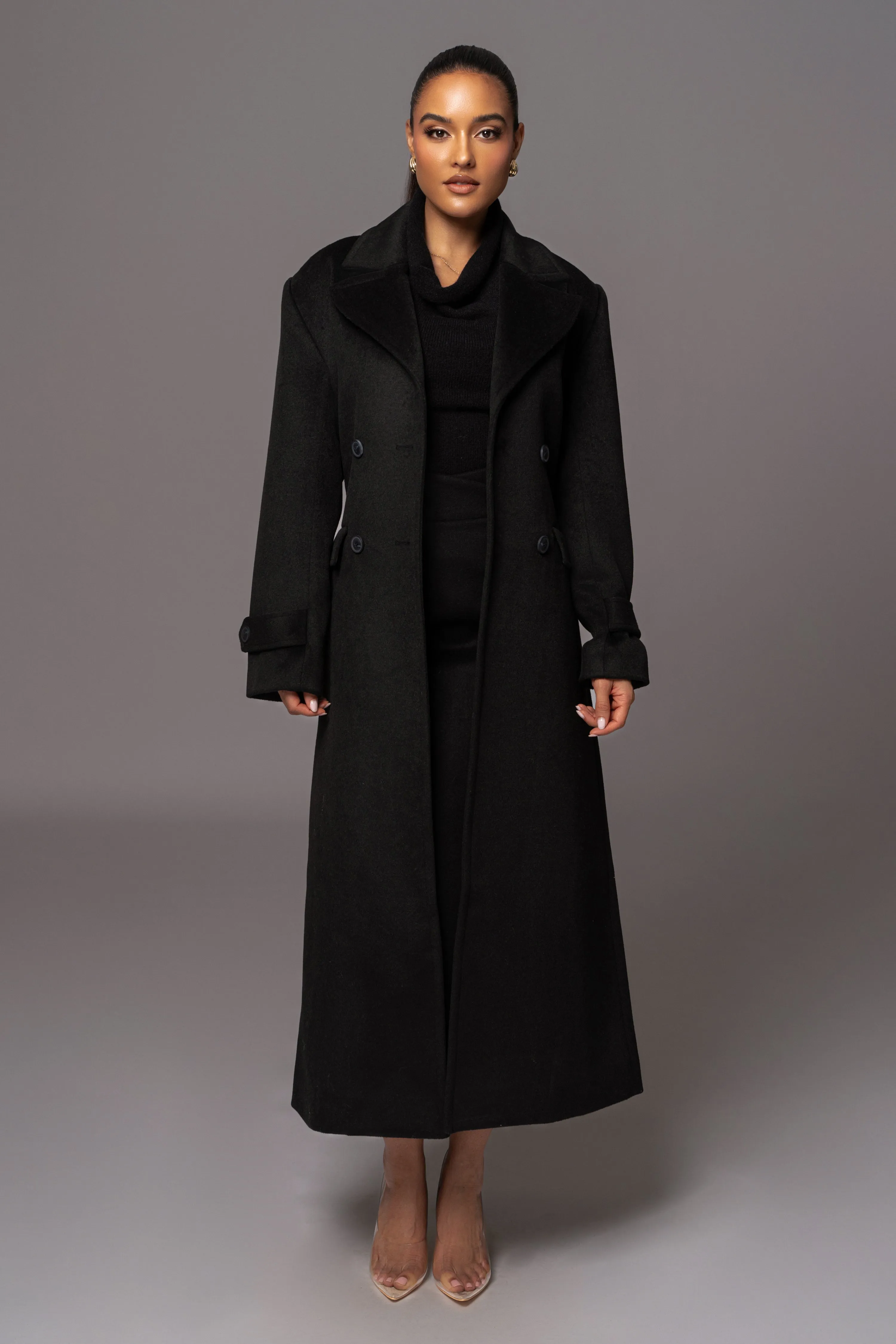 Black Rain Or Shine Longline Coat