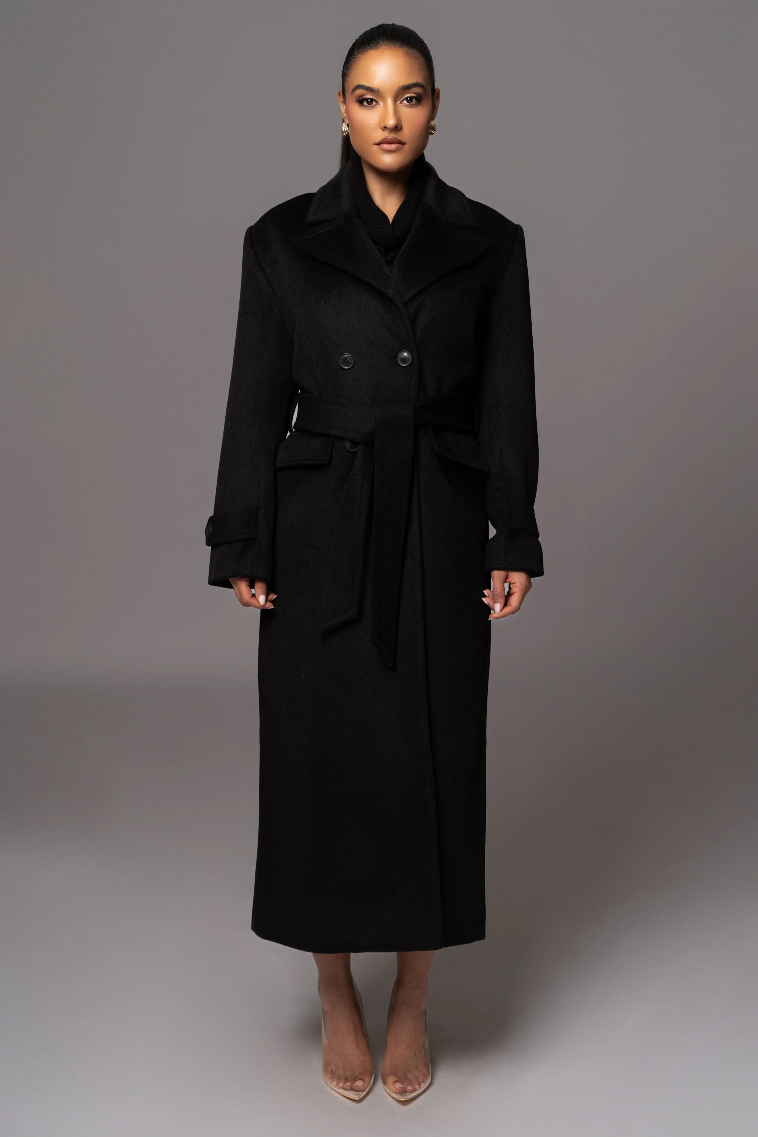 Black Rain Or Shine Longline Coat