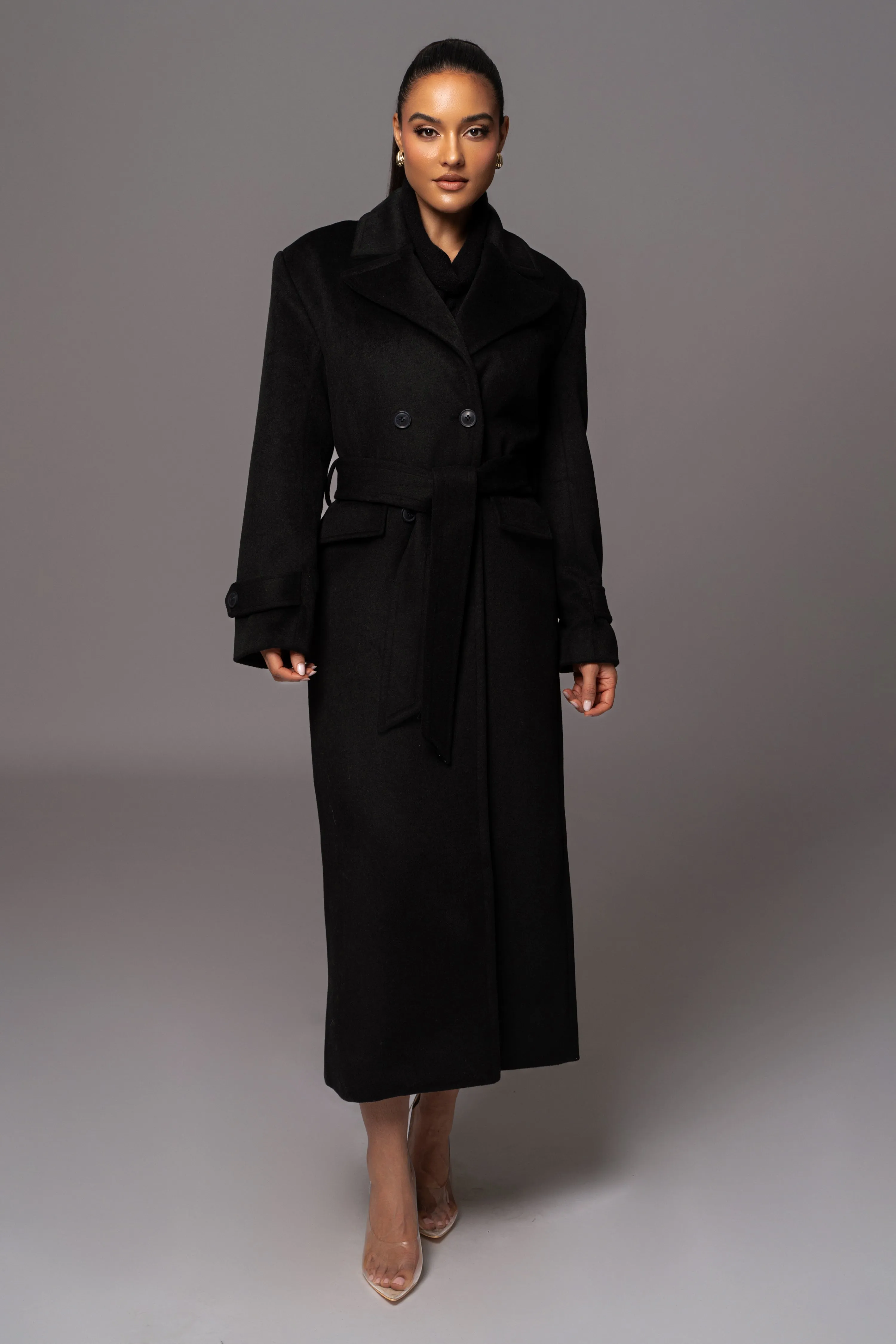 Black Rain Or Shine Longline Coat