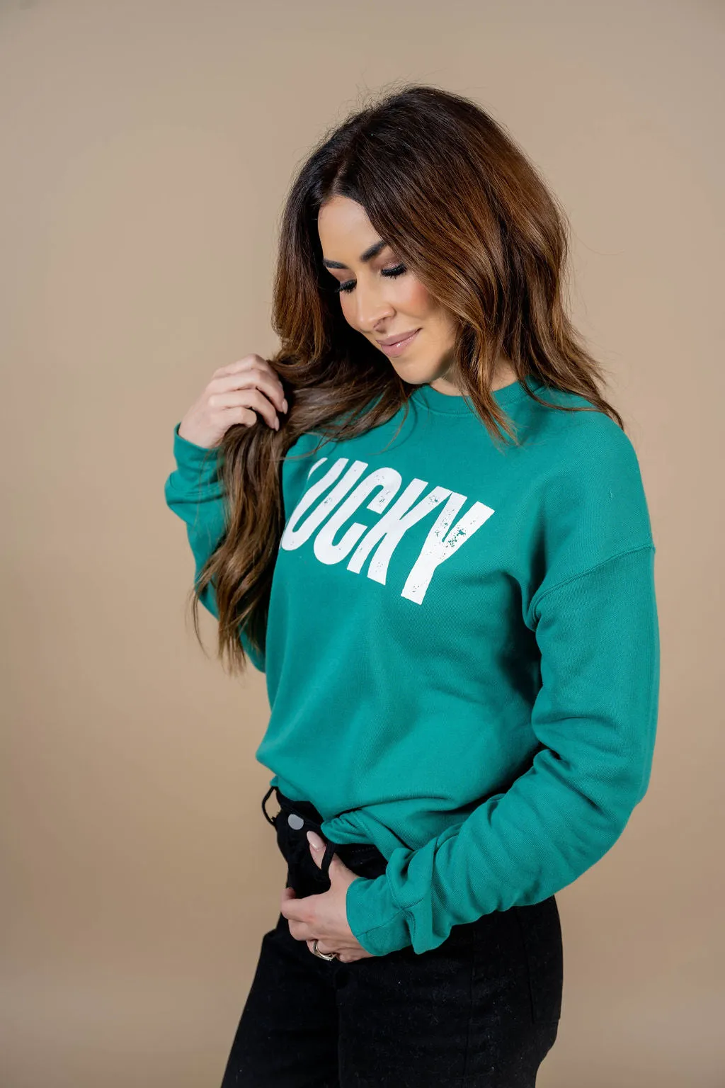 Bold Lucky Graphic Crewneck