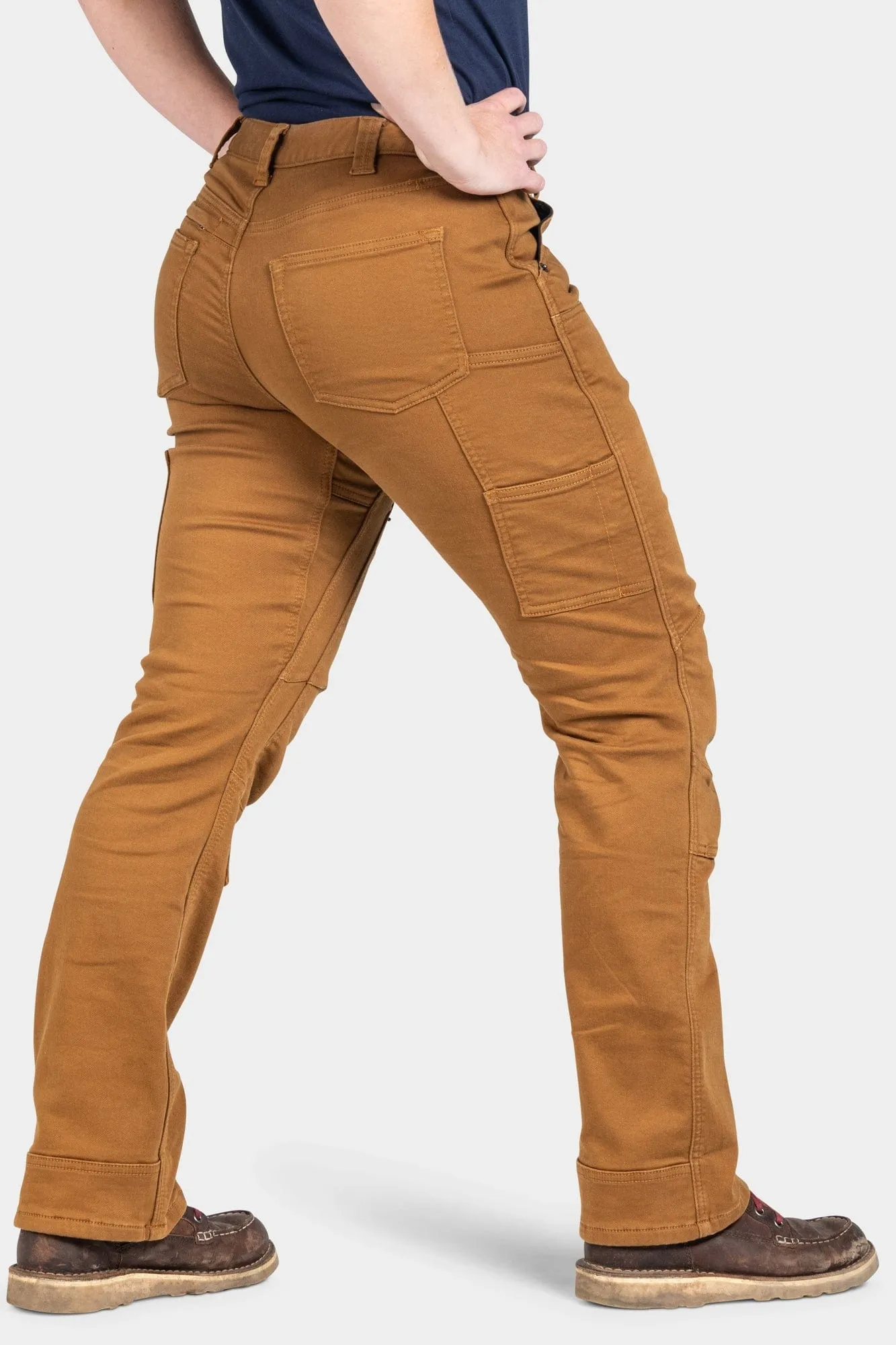 Britt Utility in Saddle Brown Stretch Thermal Denim