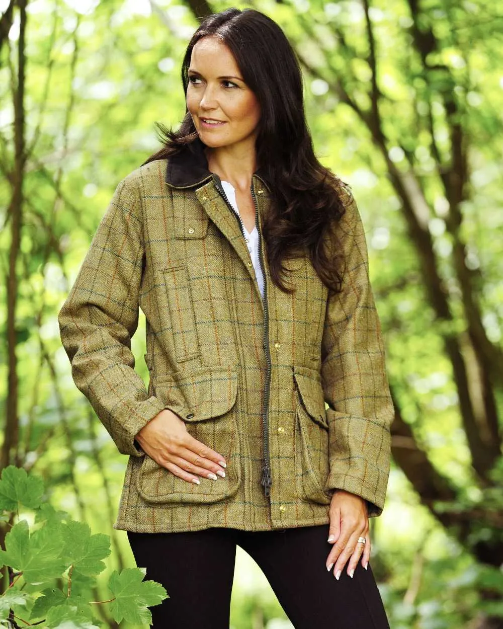 Bronte Ladies Crompton Tweed Field Coat