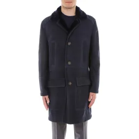 Brunello Cucinelli Shearling Trim Car Coat