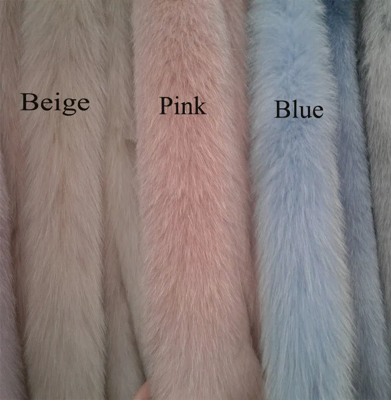 BY ORDER, 12 cm WIDTH, Finnish Fox Fur Trim Hood, Fur collar trim, Fox Fur Collar, Fur Scarf, Fur Ruff, Fox Fur Hood, Fox Fur, Fur stripe