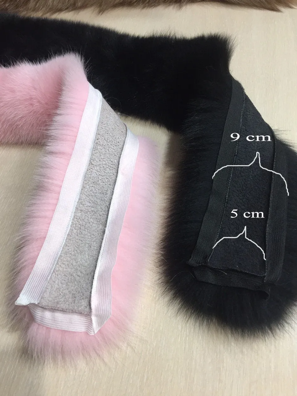 BY ORDER, 14-16 cm WIDTH Double Large Finnish Fox Fur Trim Hood, Fur collar trim, Fox Fur Collar, Fur Scarf, Fur Ruff, Fox Fur Hood, Fox Fur