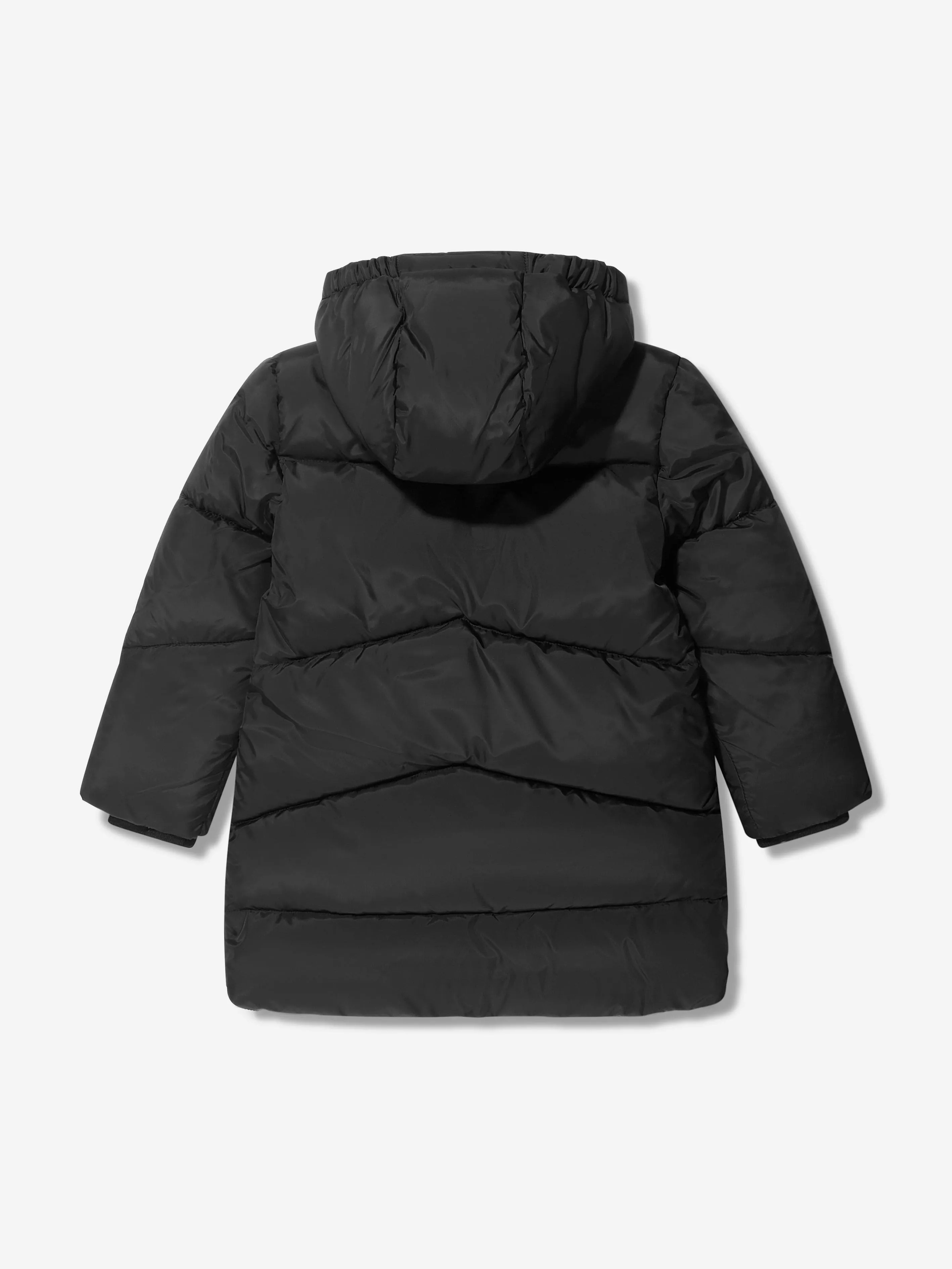 Calvin Klein Girls Ck Long Puffer Coat in Black