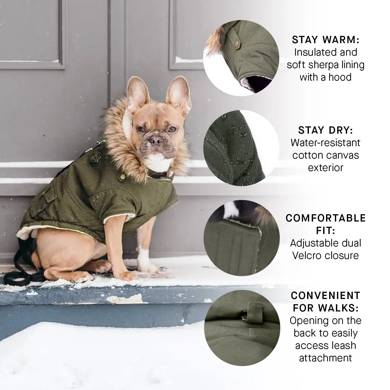 Canada Pooch Alaskan Army Parka Insulated Dog Coat