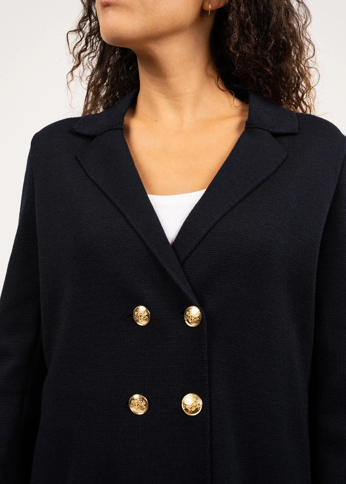 Charente wool blazer - double breasted (NAVY)