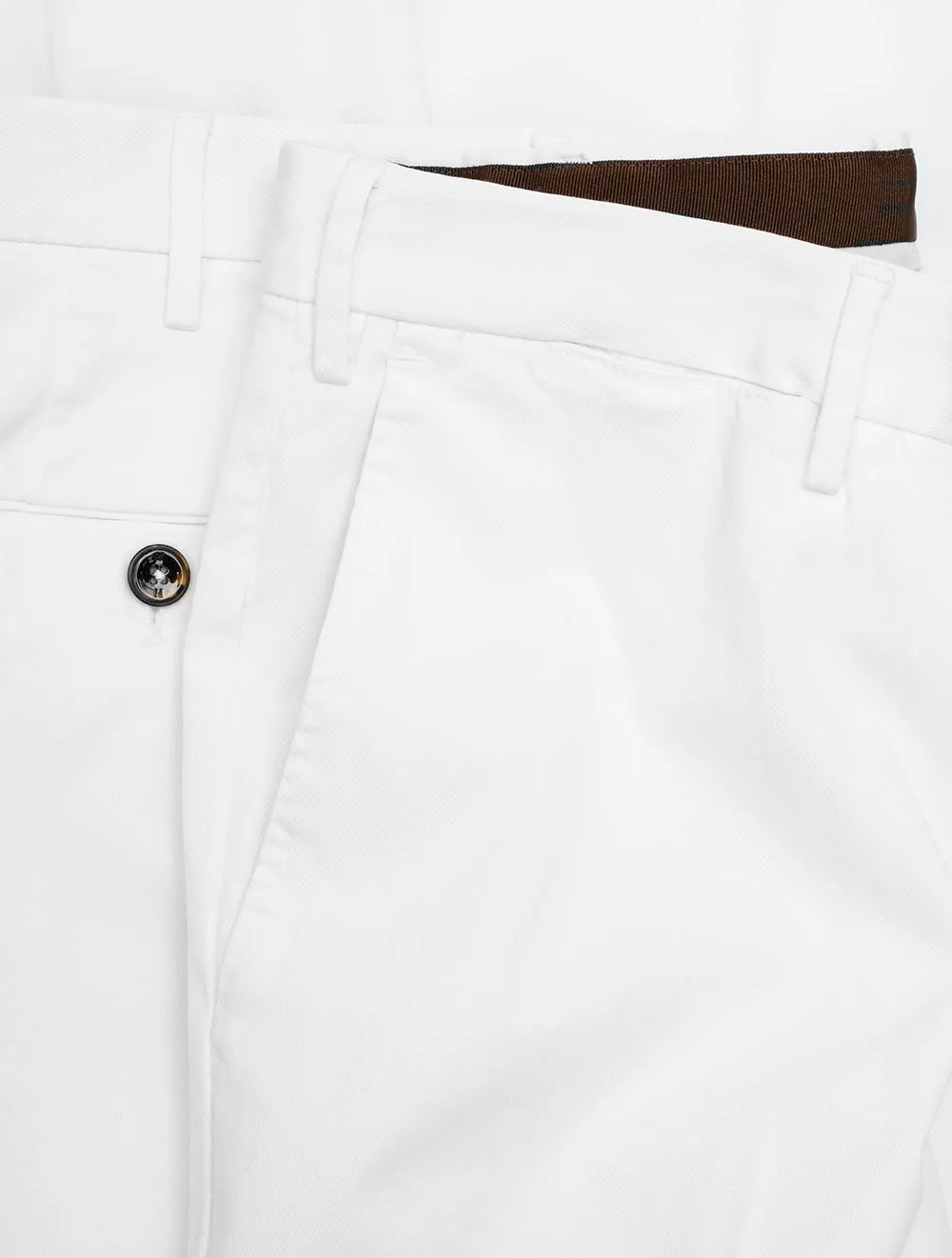 Cotton Chino Trouser White