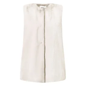 Cuddle Faux Fur Gilet in Natural