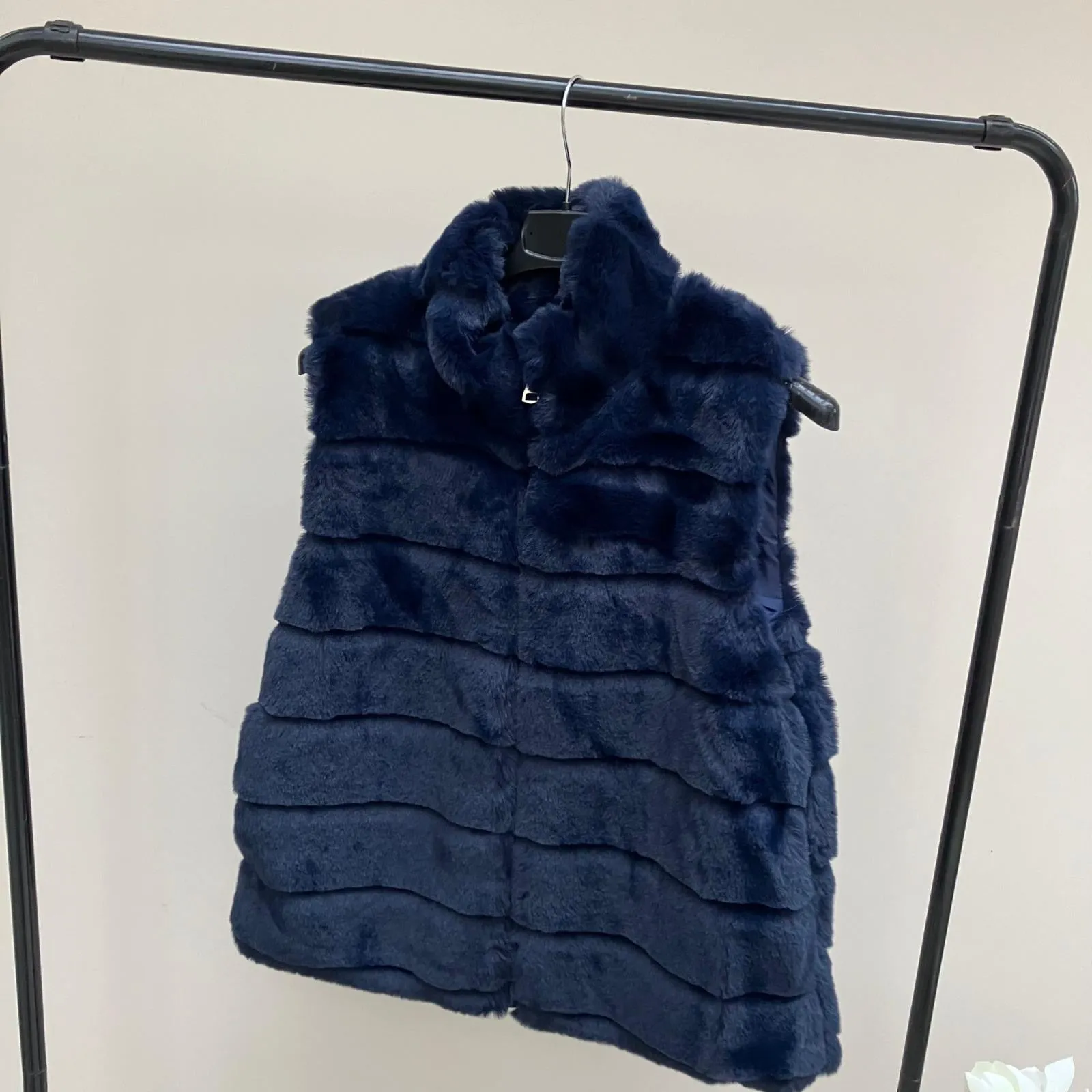 Faux Fur Ribbed Gillet