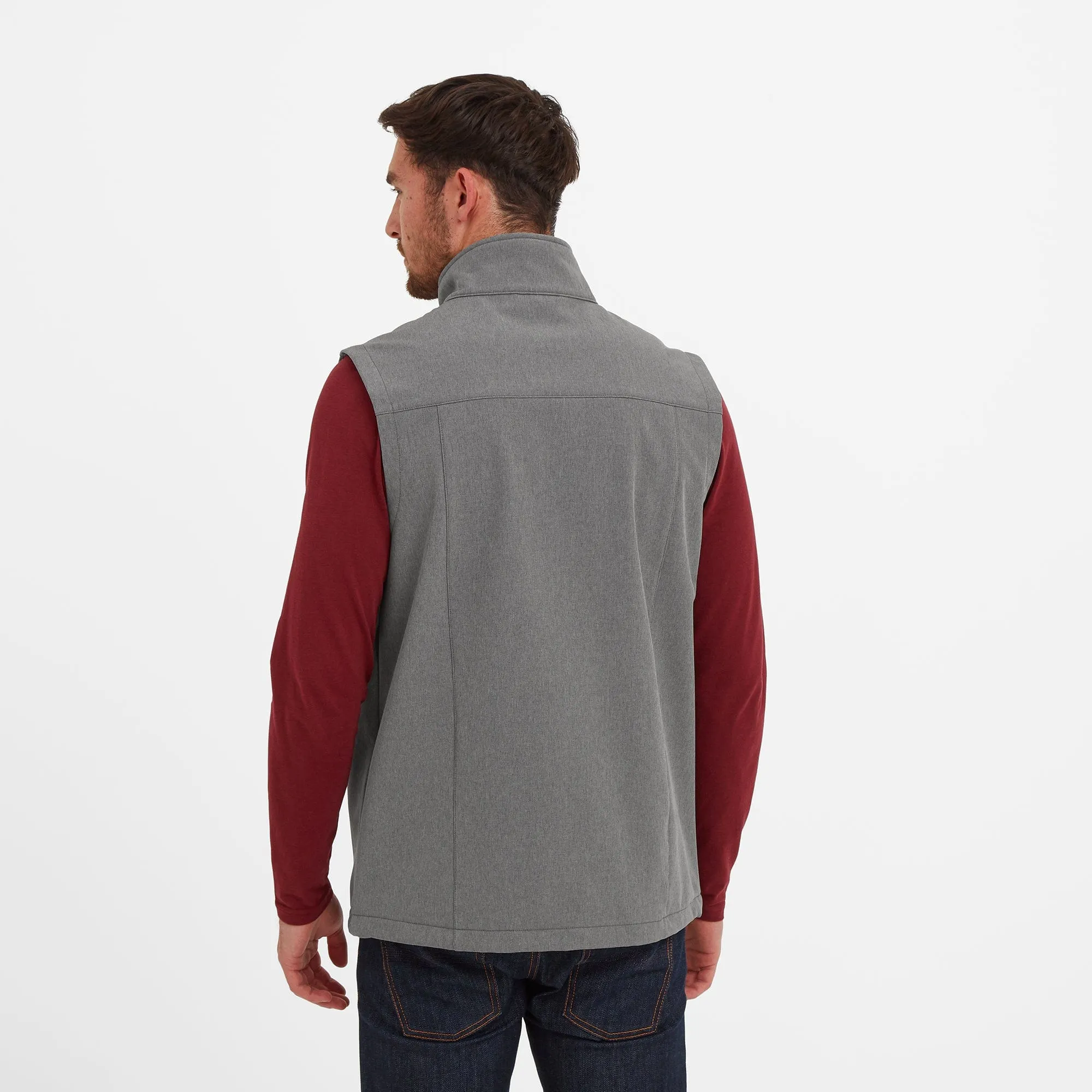 Feizor Mens Shower Resistant Softshell Gilet - Grey Marl