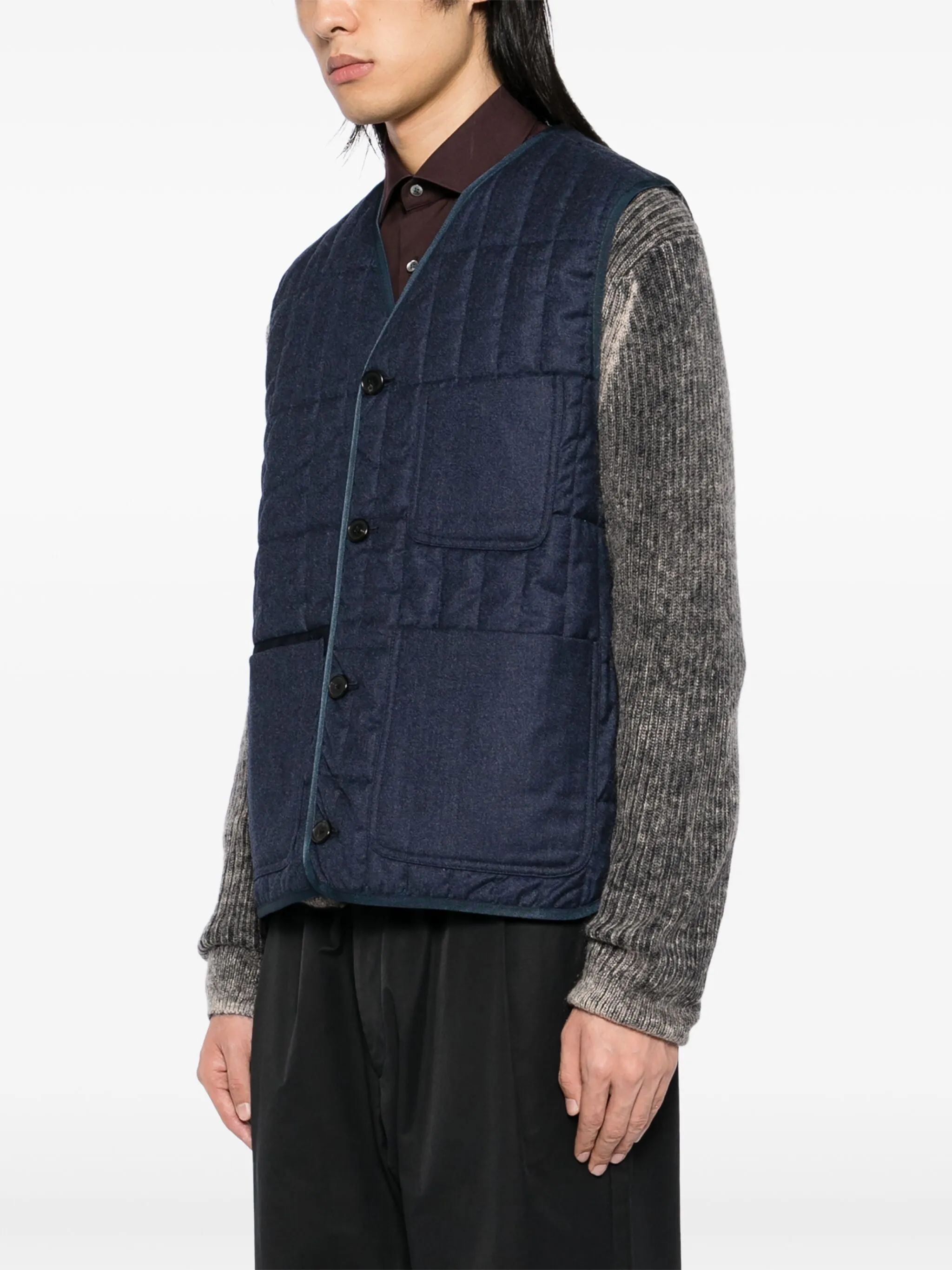 Flannel Quilted Gilet