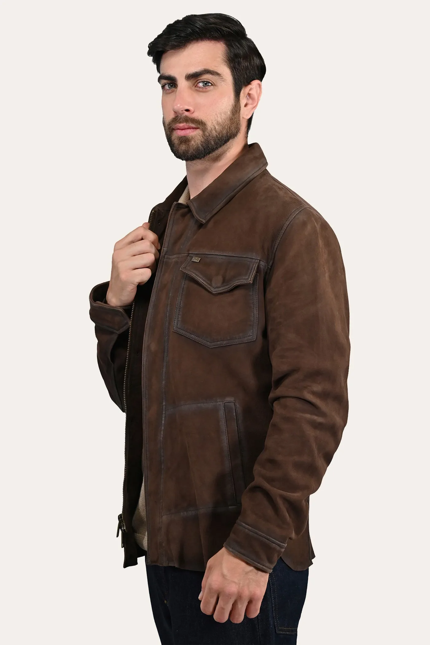 Frye Dark Brown Shacket