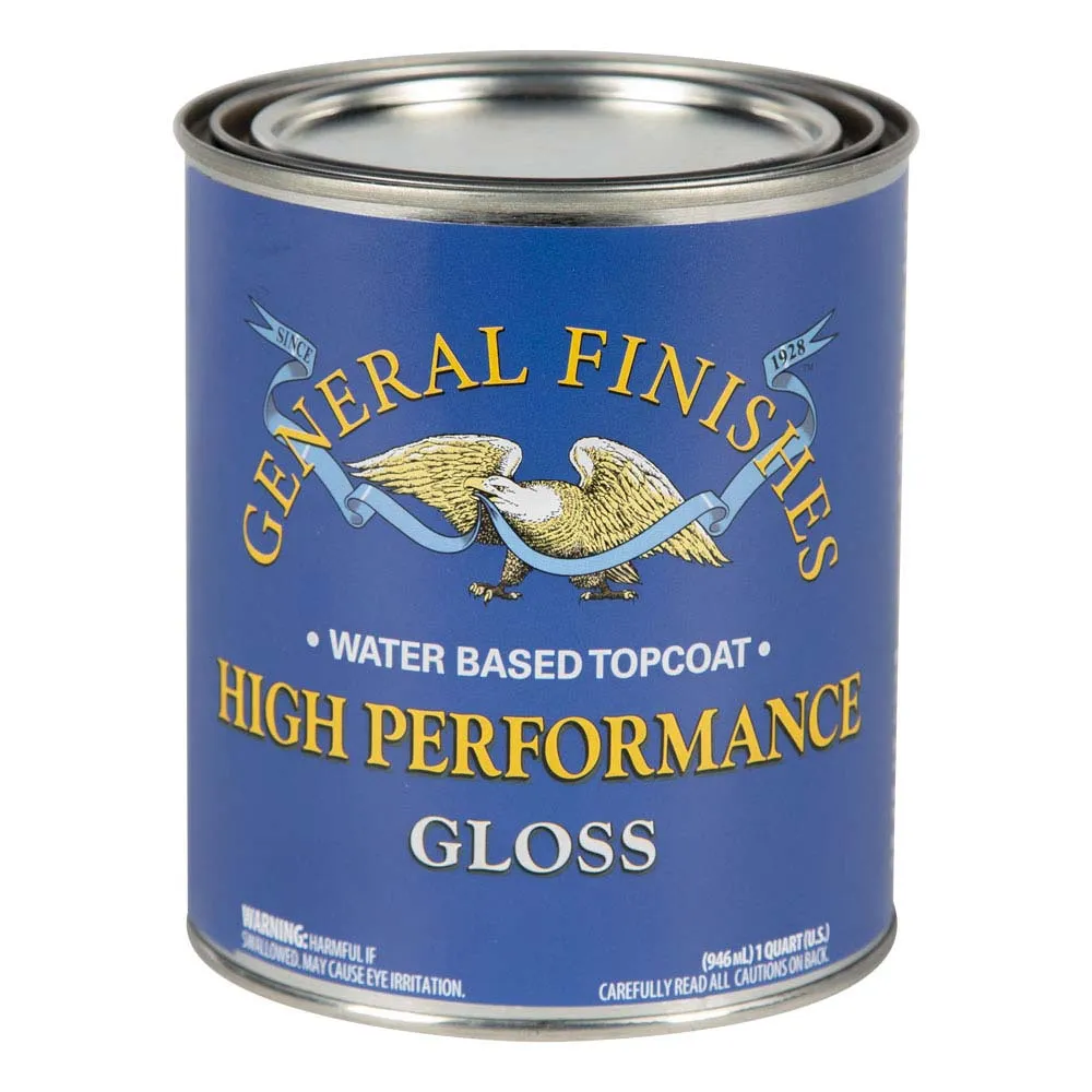 General Finishes Water Based High Performance Topcoats - Quart