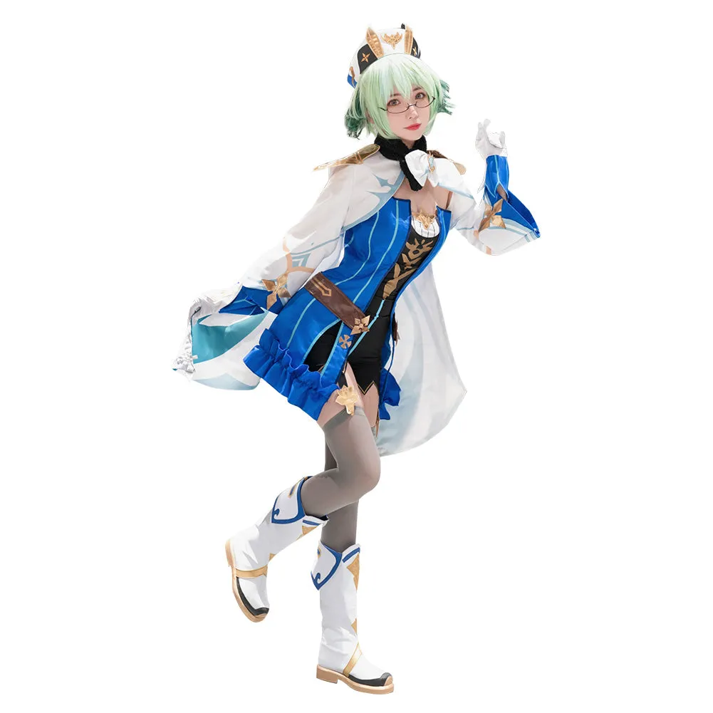 Genshin Impact Sucrose Halloween Carnival Suit Cosplay Costume