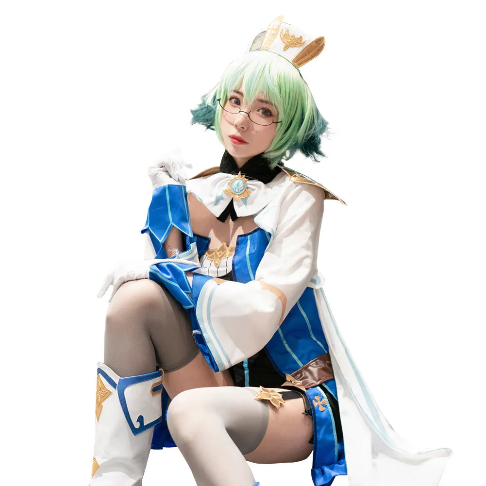 Genshin Impact Sucrose Halloween Carnival Suit Cosplay Costume