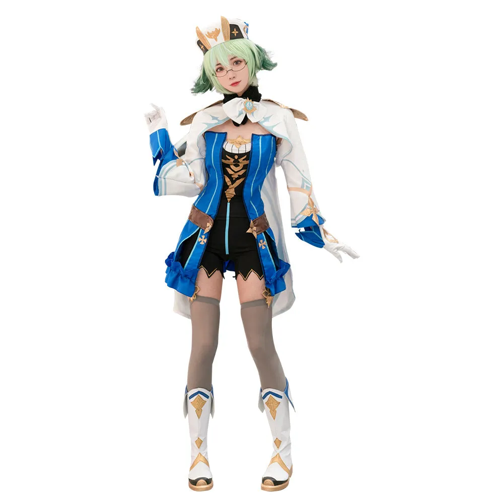 Genshin Impact Sucrose Halloween Carnival Suit Cosplay Costume