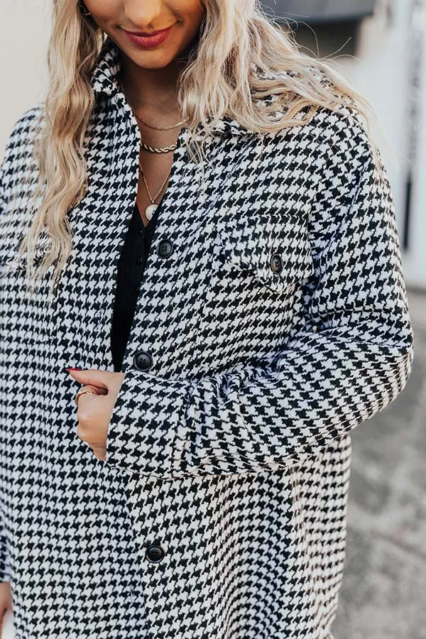 Good Publicity Houndstooth Coat