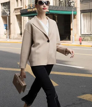 Handmade Short Wool Coat Warm Women Wool Coat Jackets/6633