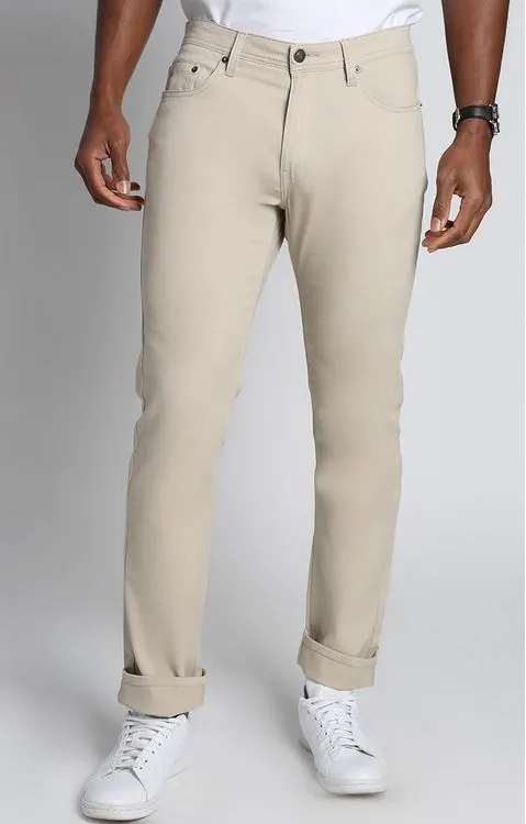 Jachs NY Straight Fit Stretch Twill 5-Pocket Pant