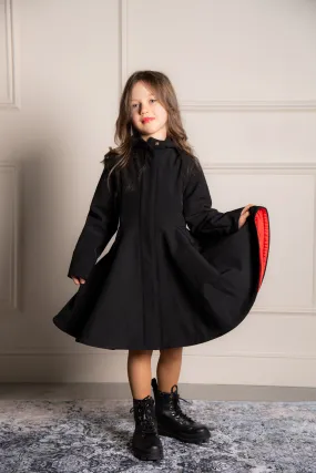 Kids' Raven Red Raincoat Black