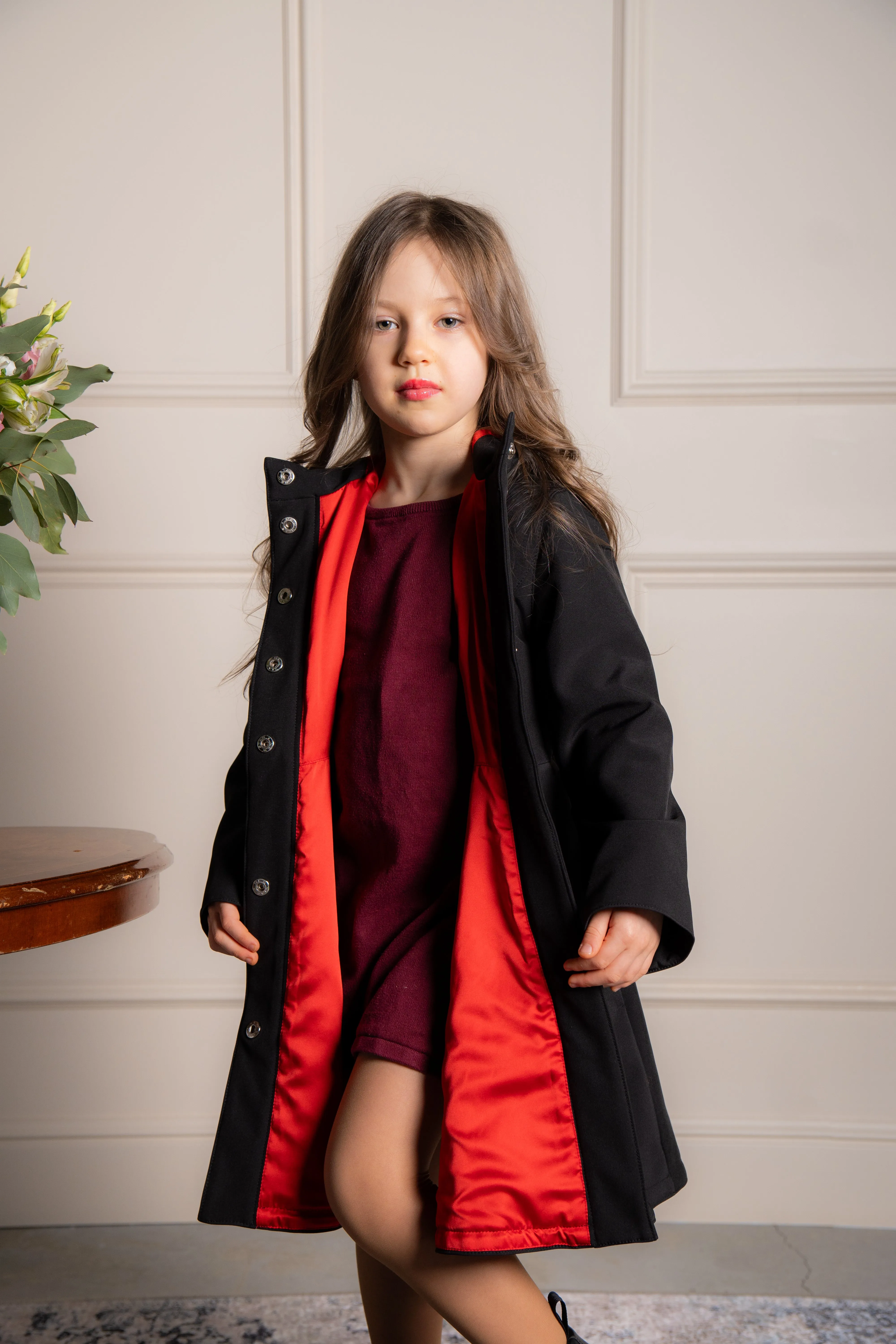 Kids' Raven Red Raincoat Black