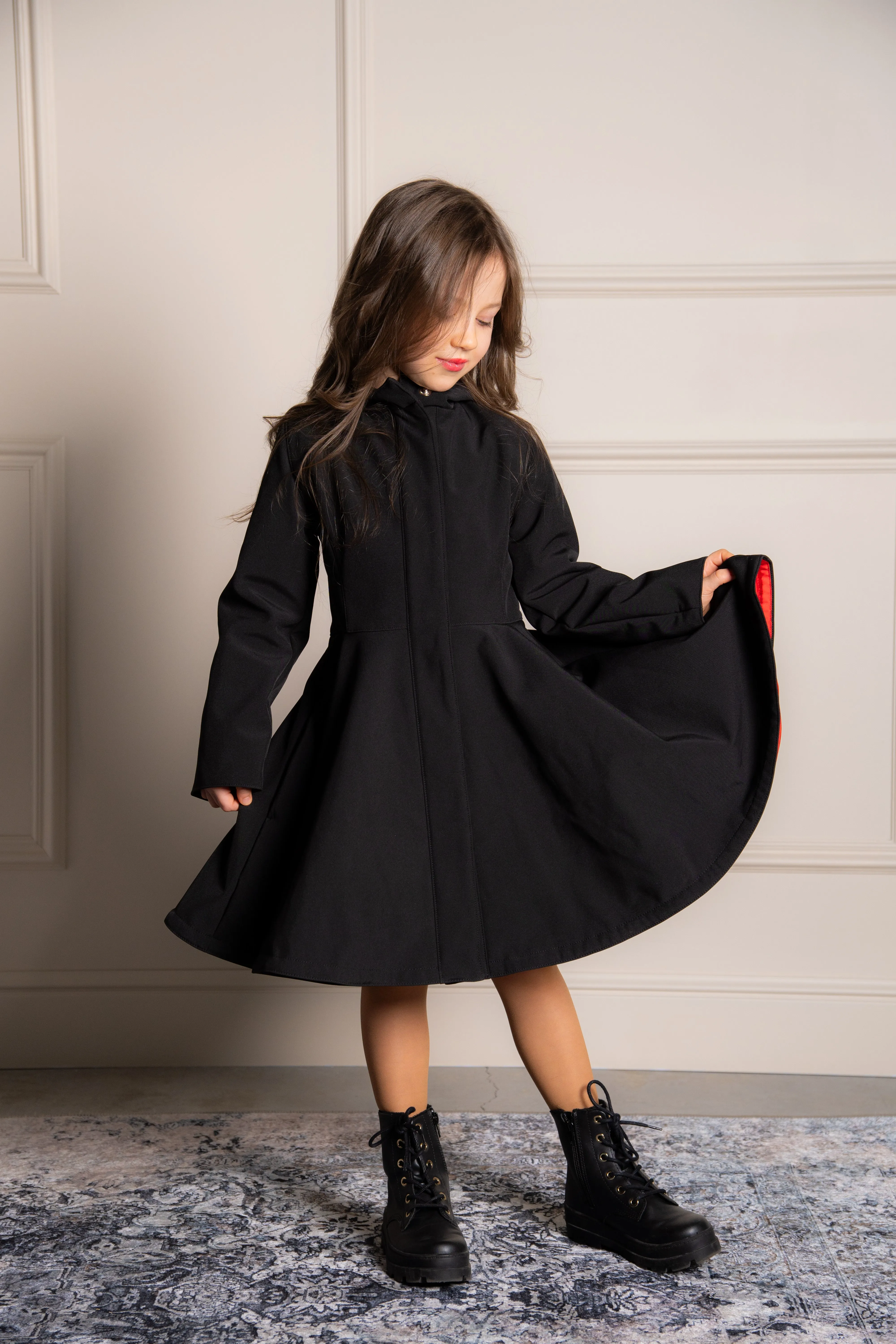 Kids' Raven Red Raincoat Black