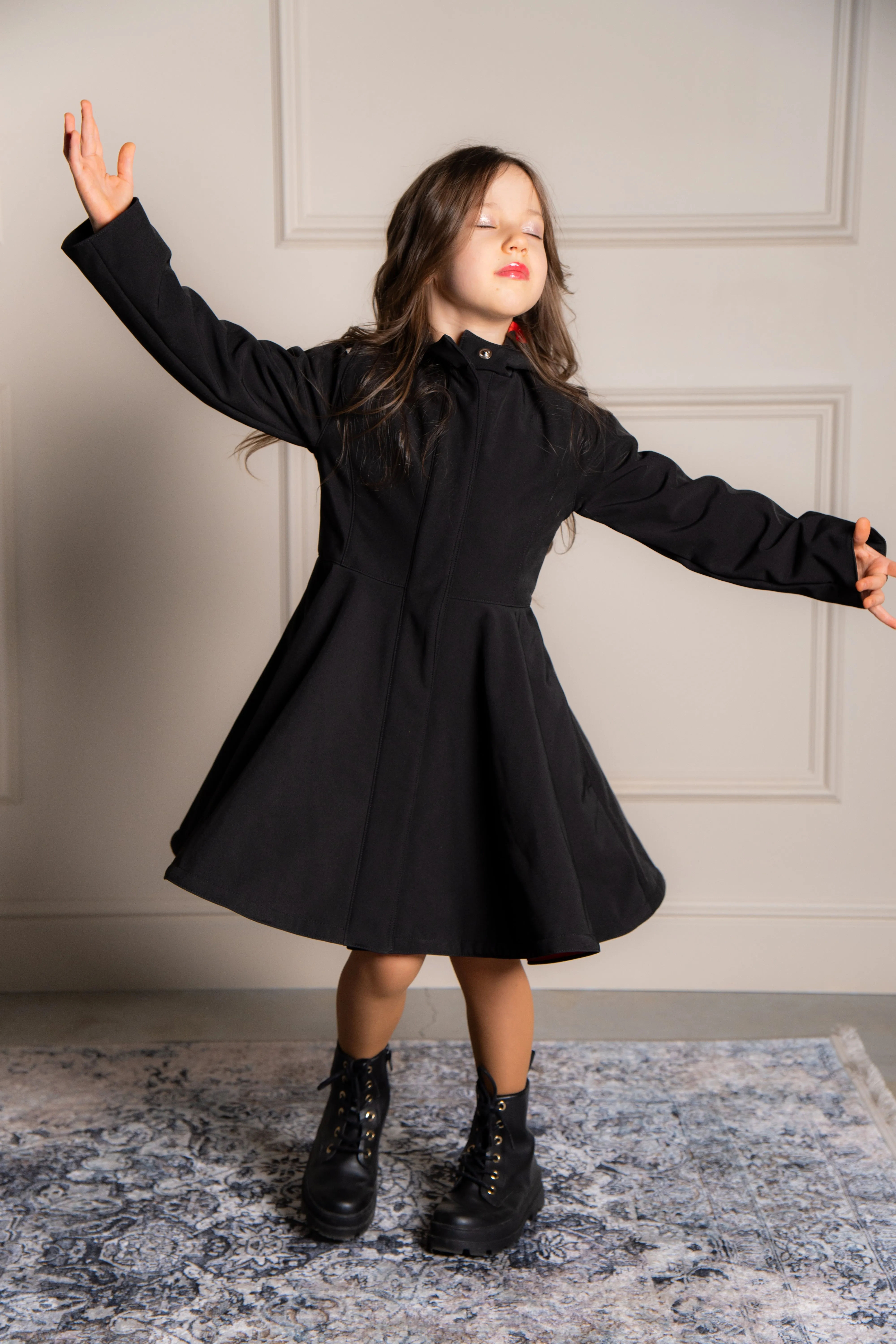 Kids' Raven Red Raincoat Black