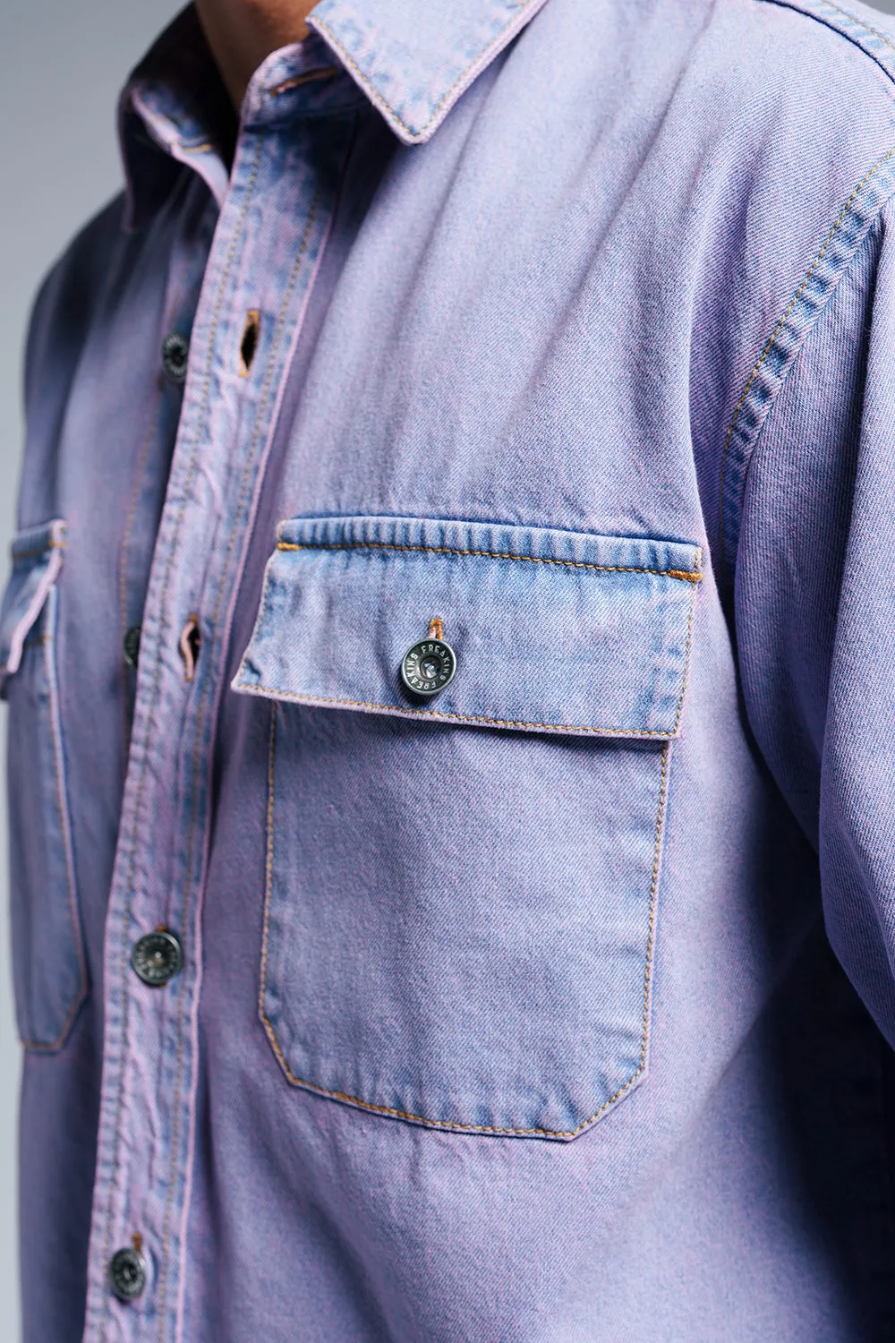 Lavender Fury Men's Denim Jacket