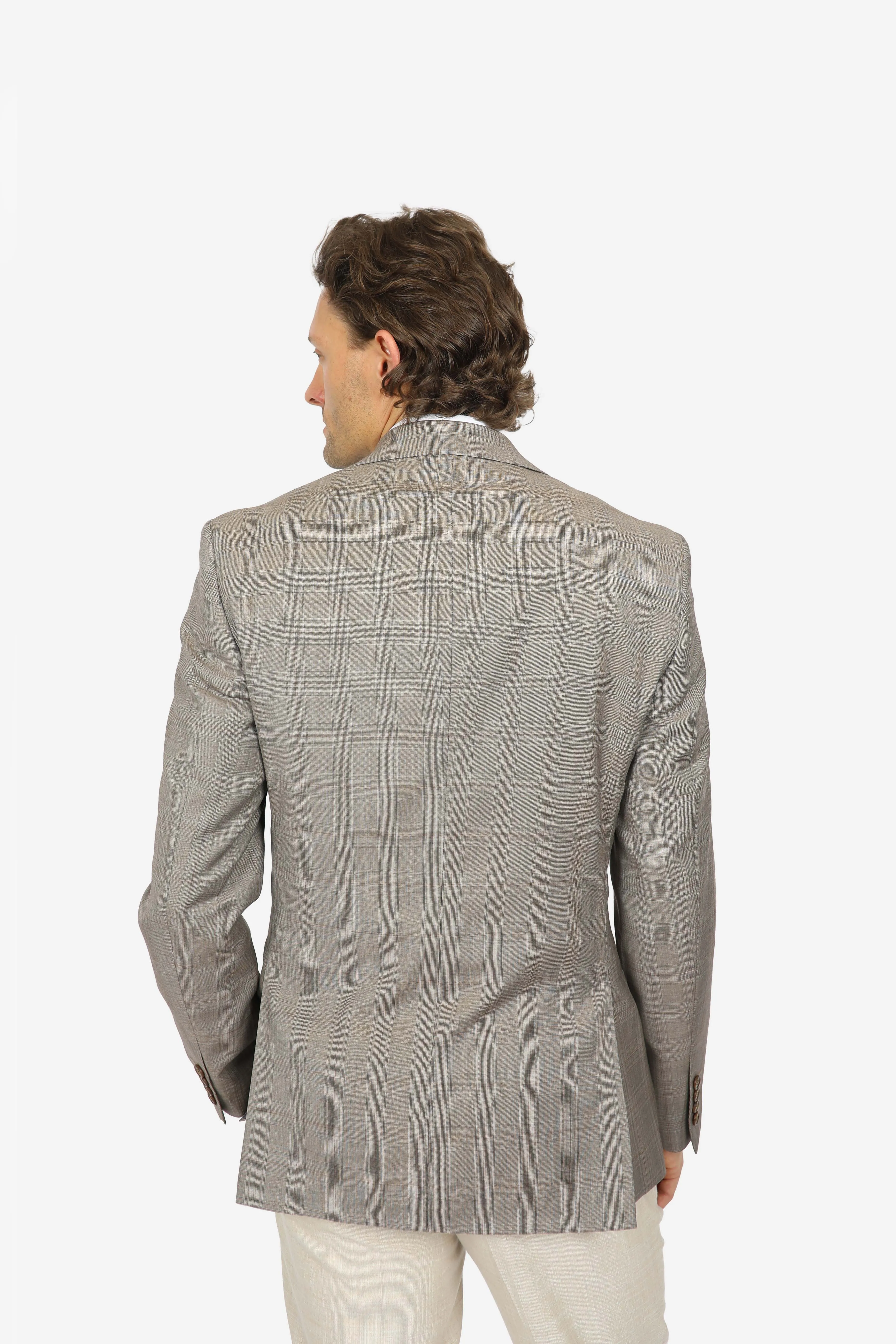 Light Brown Brinsley Pow Check Sports Jacket