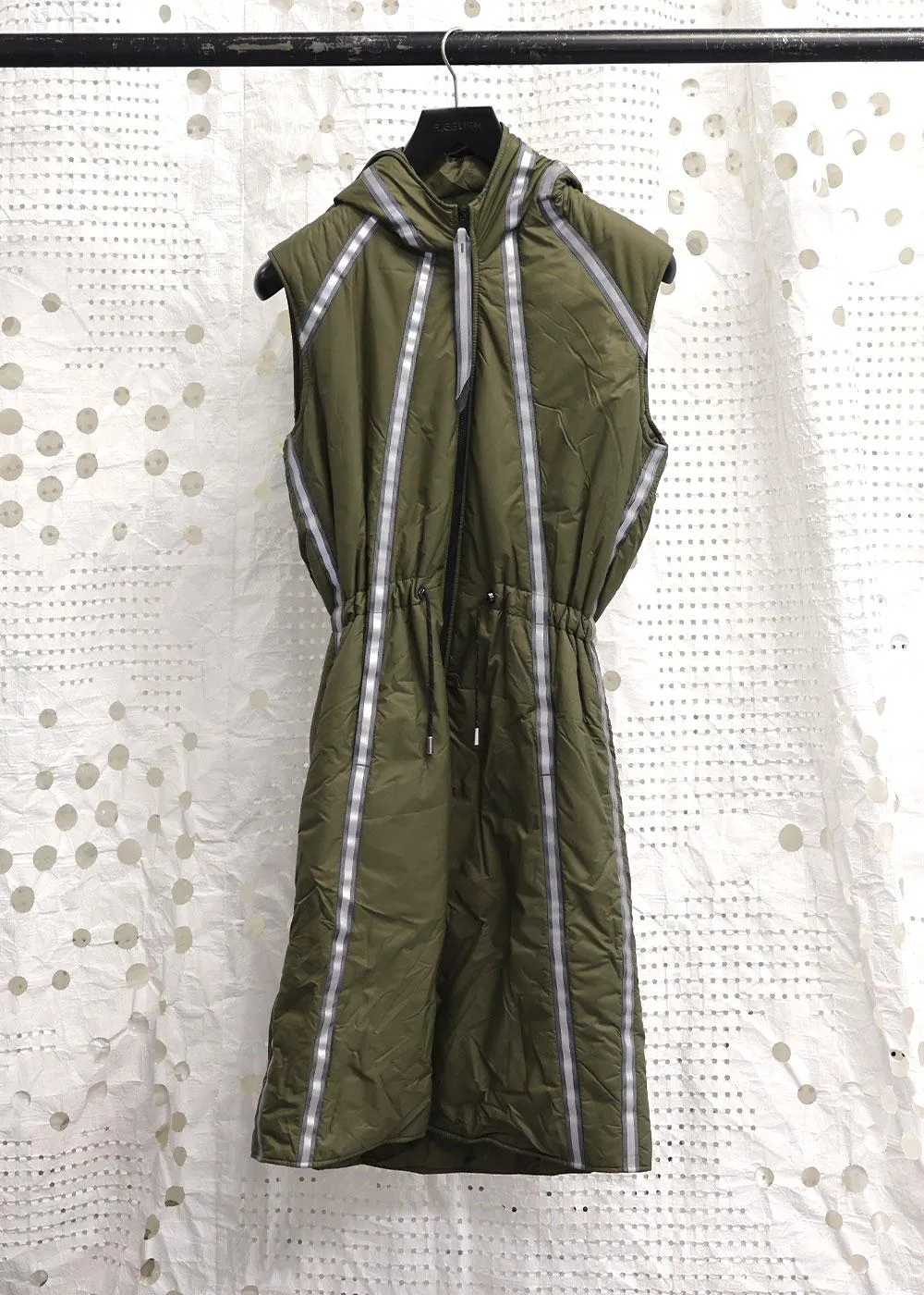 Lightweight Long Gilet Olive