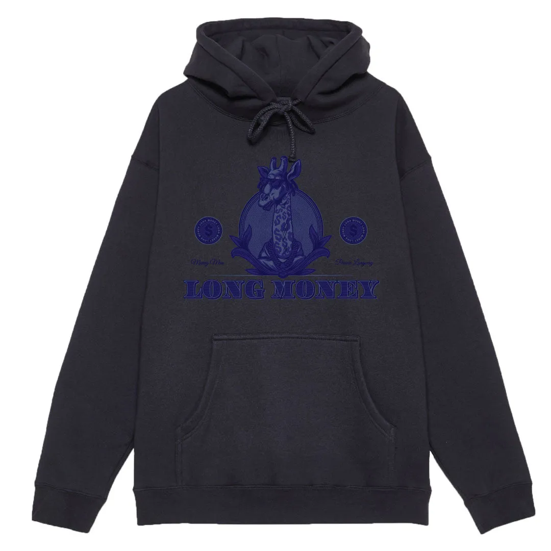 Long Money- Navy Hoodie