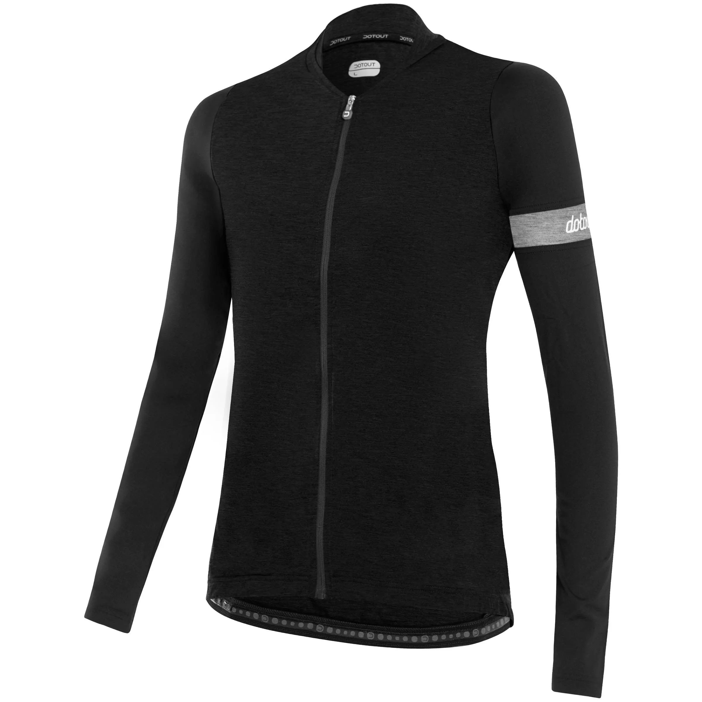 Maglia donna a maniche lunghe Dotout Block - Nero grigio