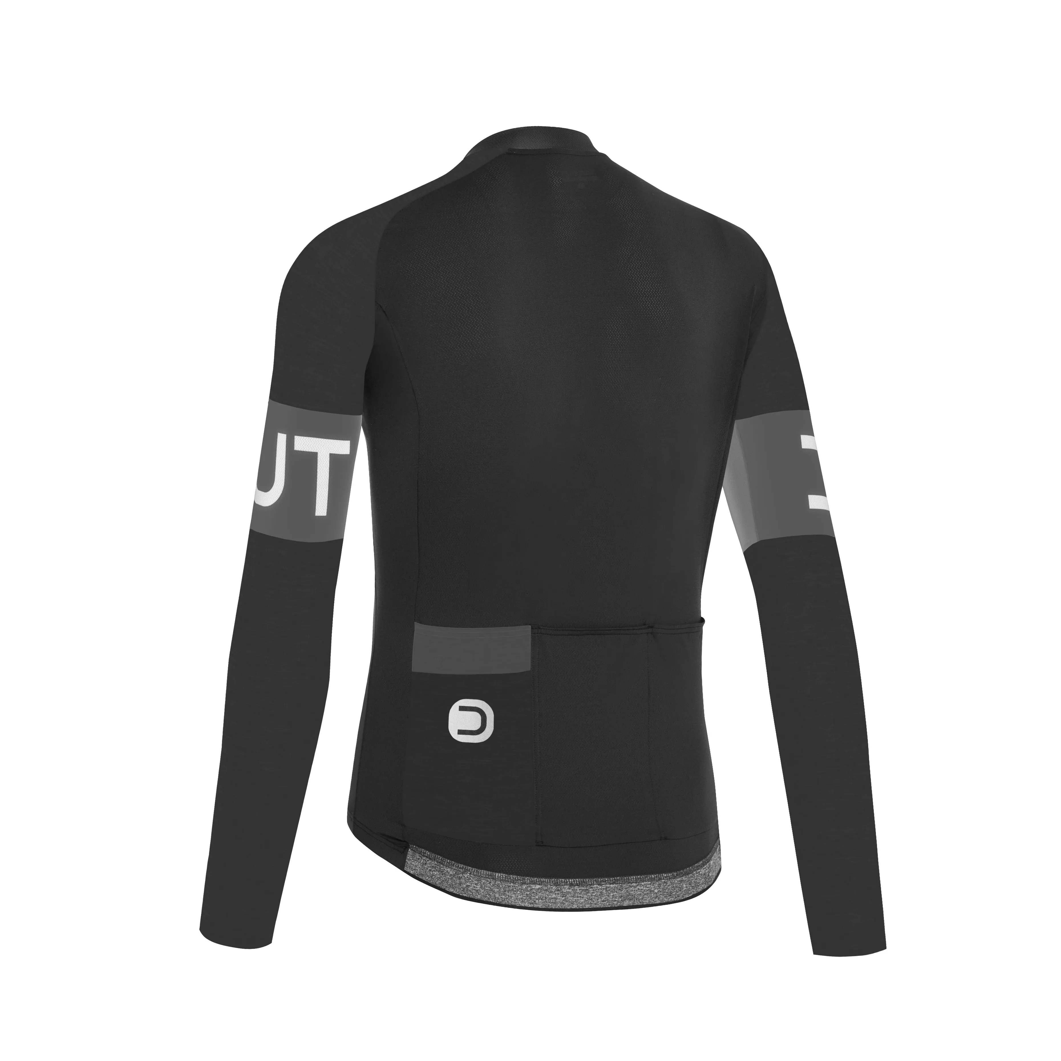 Maglia Dotout Maniche Lunghe Block - Nero-Grigio Scuro